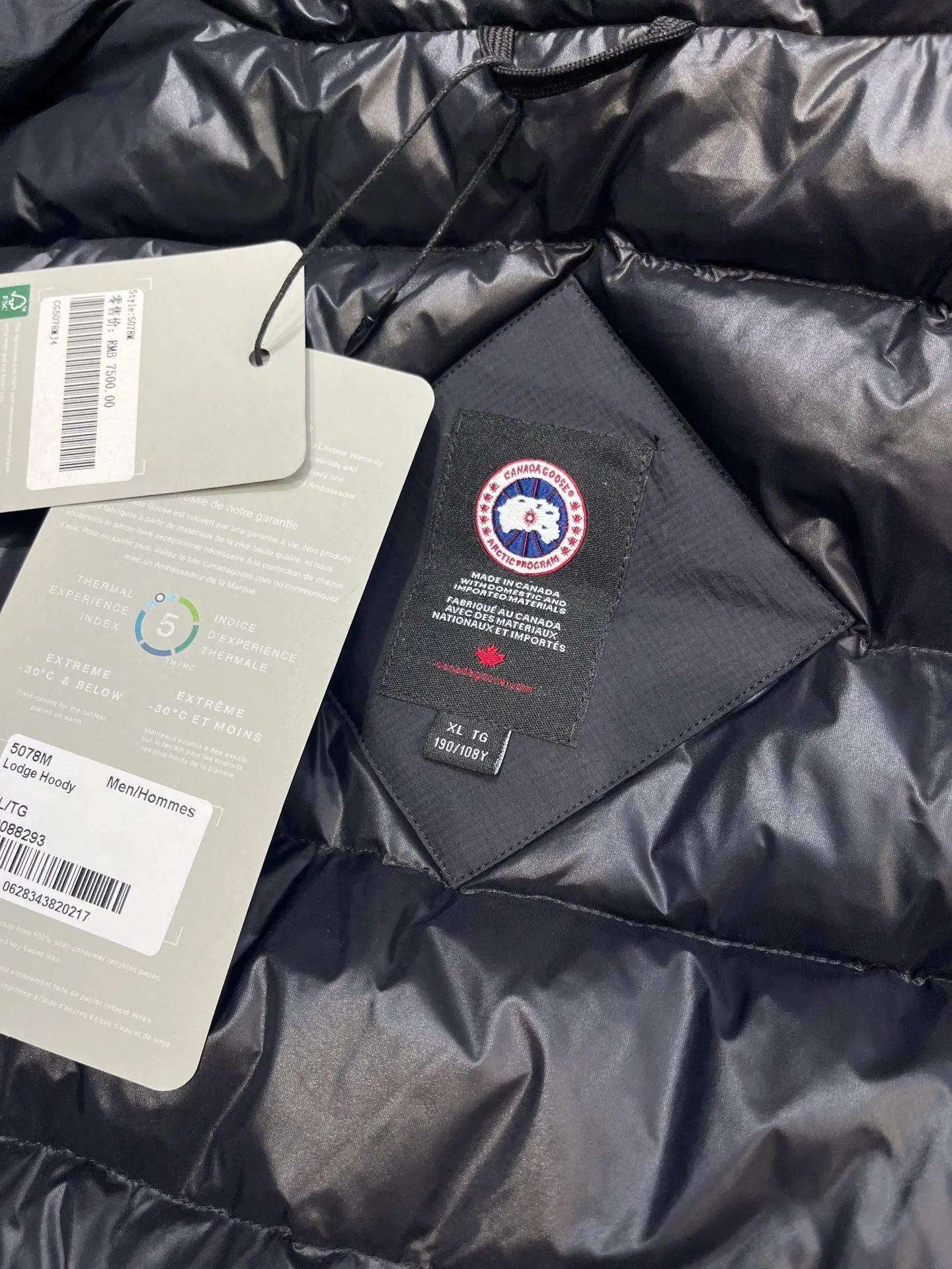 P960 Canada Goose down jacket, top version, warm and cold-proof, nice upper body effect, super light, Big Goose 5078 model, Canada Goose 5078m model, loe, men's short hooded, lightweight style.  size：s-xxl